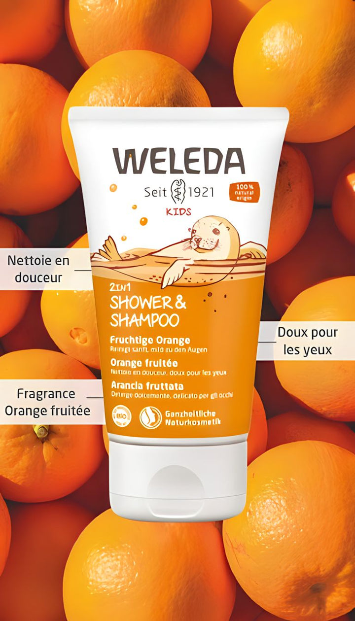 Weleda Kids 2 in 1 Shampoo And Body Wash Happy Orange 150ML
