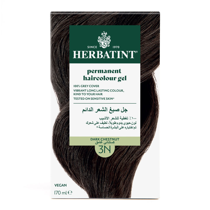 Herbatint  Permanent Haircolor Gel 3N Dark Chestnut Front