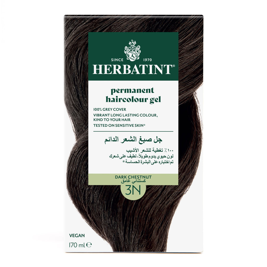 Herbatint  Permanent Haircolor Gel 3N Dark Chestnut Front