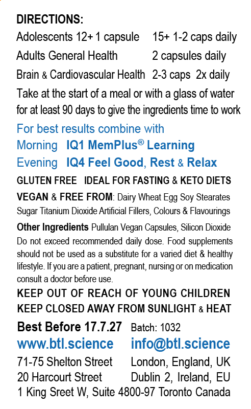 Biotech Life Iq2 Brain & Heart Health+ 30s