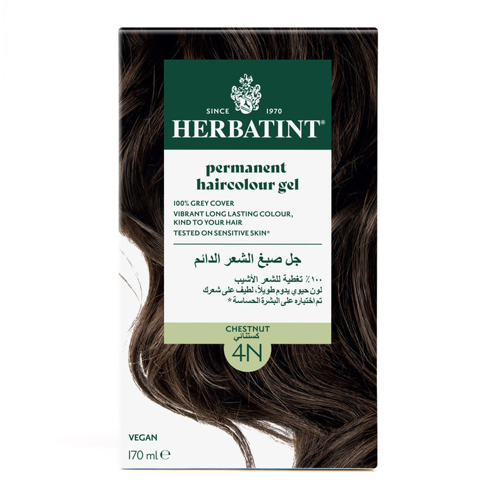 Herbatint  Permanent Haircolor Gel 4N Chestnut Front