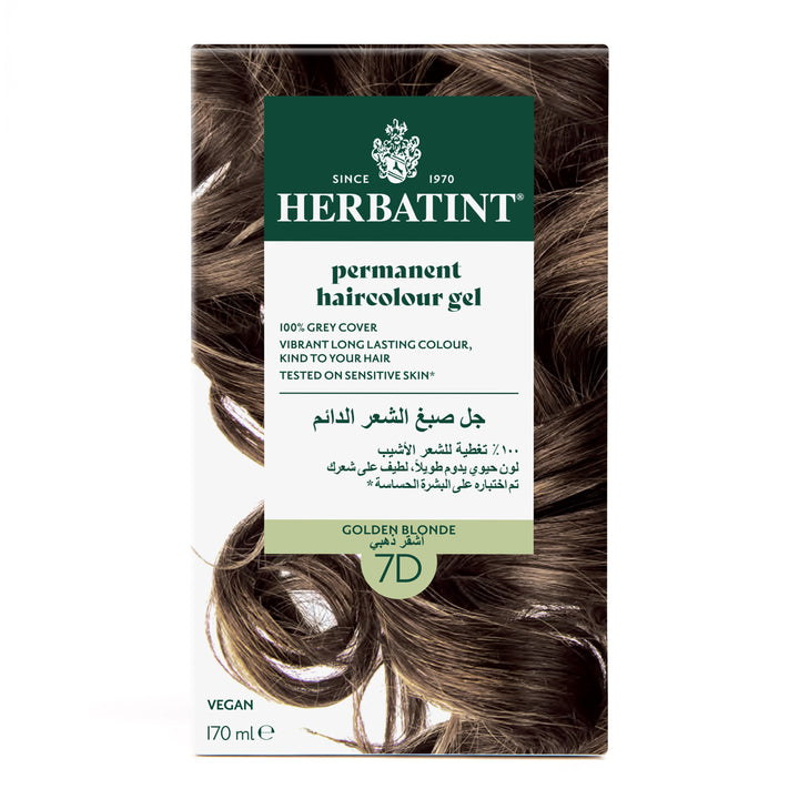 Herbatint, Permanent Haircolor Gel 7D Front