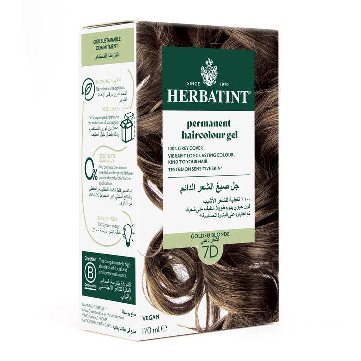 Herbatint, Permanent Haircolor Gel 7D Main