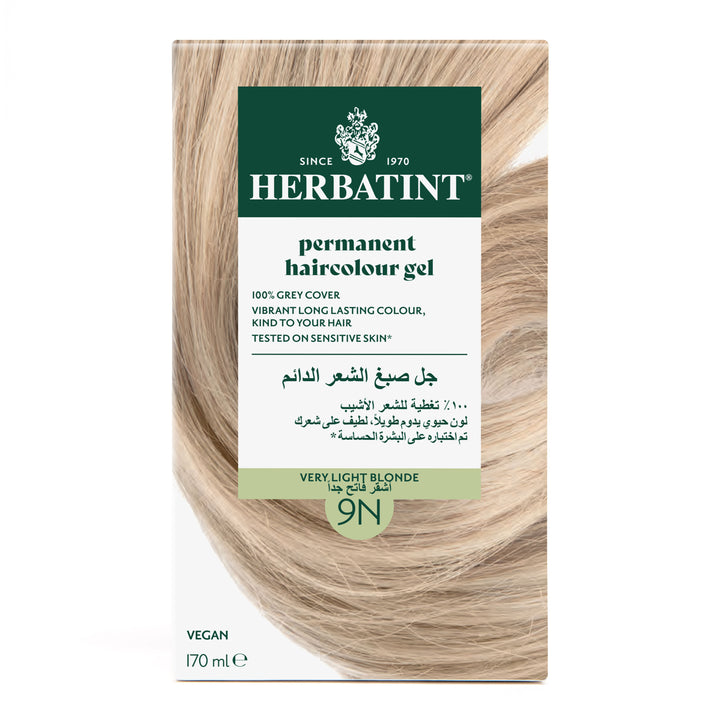 
Herbatint Permanent Haircolor Gel 9N Honey Blonde Front