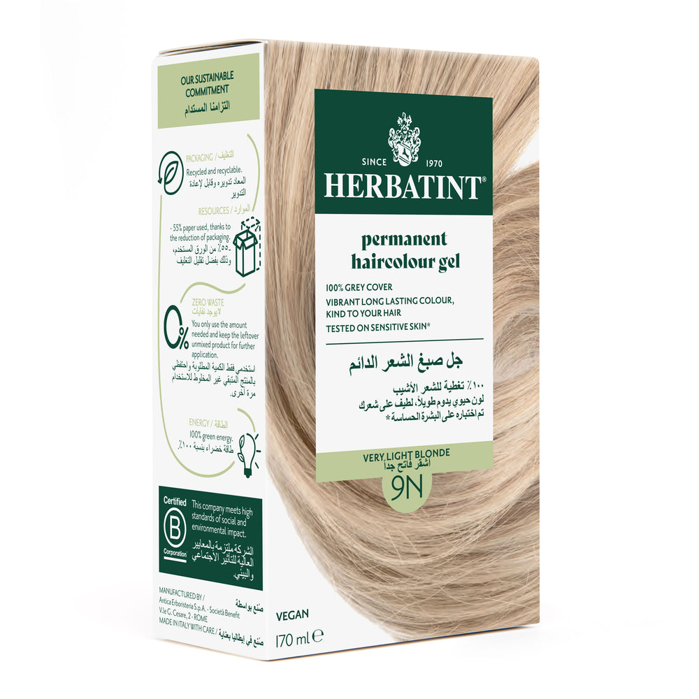
Herbatint Permanent Haircolor Gel 9N Honey Blonde 