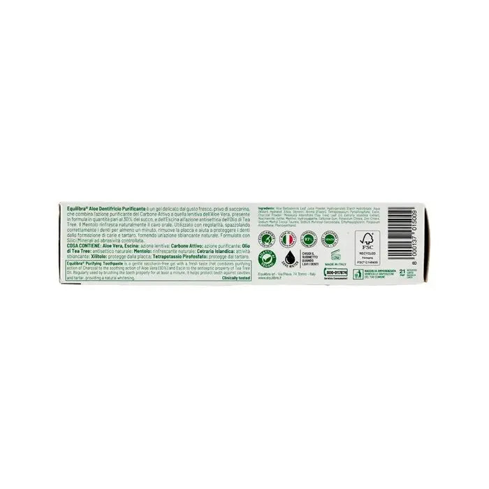 Equilibra Aloe Purifying Toothpaste 75ml