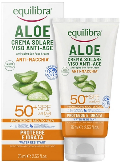 Equilibra ALOE ANTI-AGING FACE CREAM SPF50 75ML