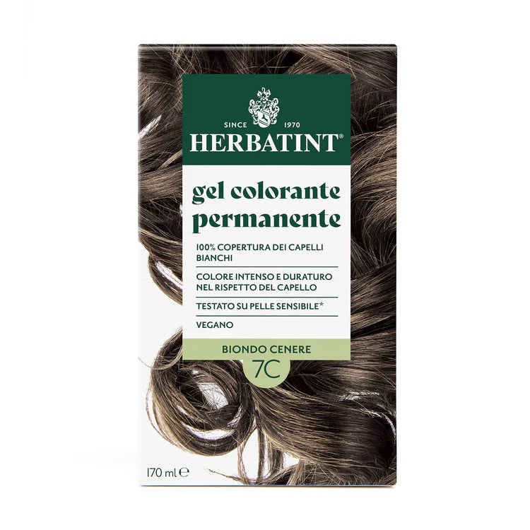 Herbatint, Permanent Haircolor Gel, 7C, Ash Blonde 170ML