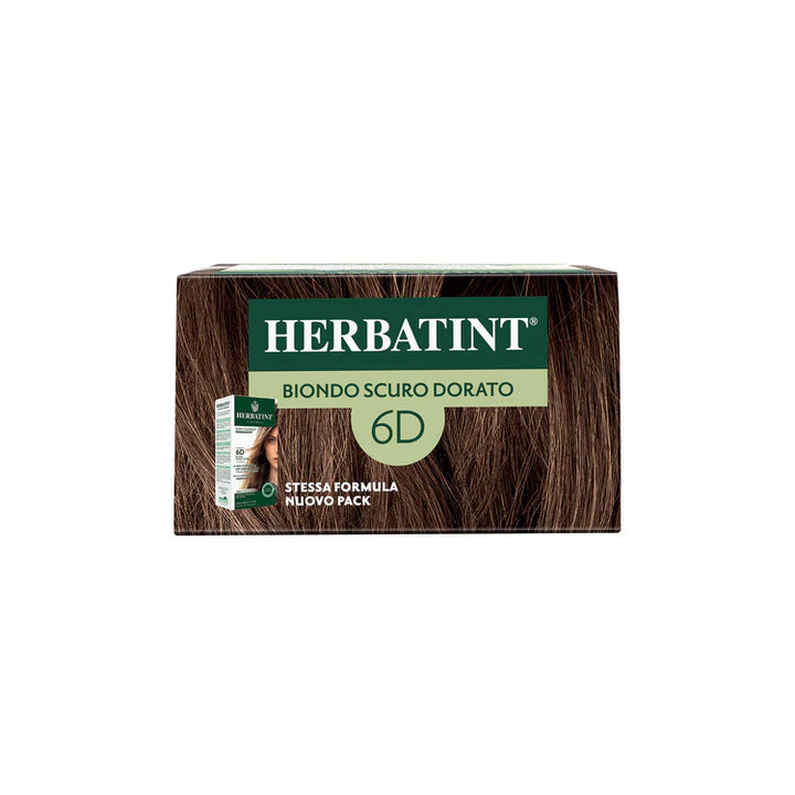 Herbatint, Permanent Haircolor Gel, 6D, Dark Golden Blonde 170ML