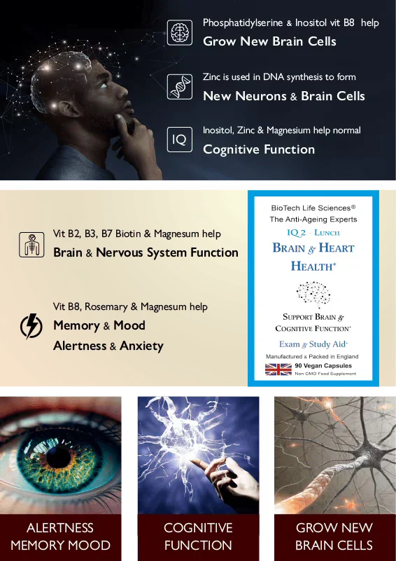 Biotech Life Iq2 Brain & Heart Health+ 30s