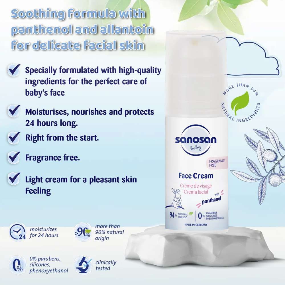 Sanosan baby face cream details