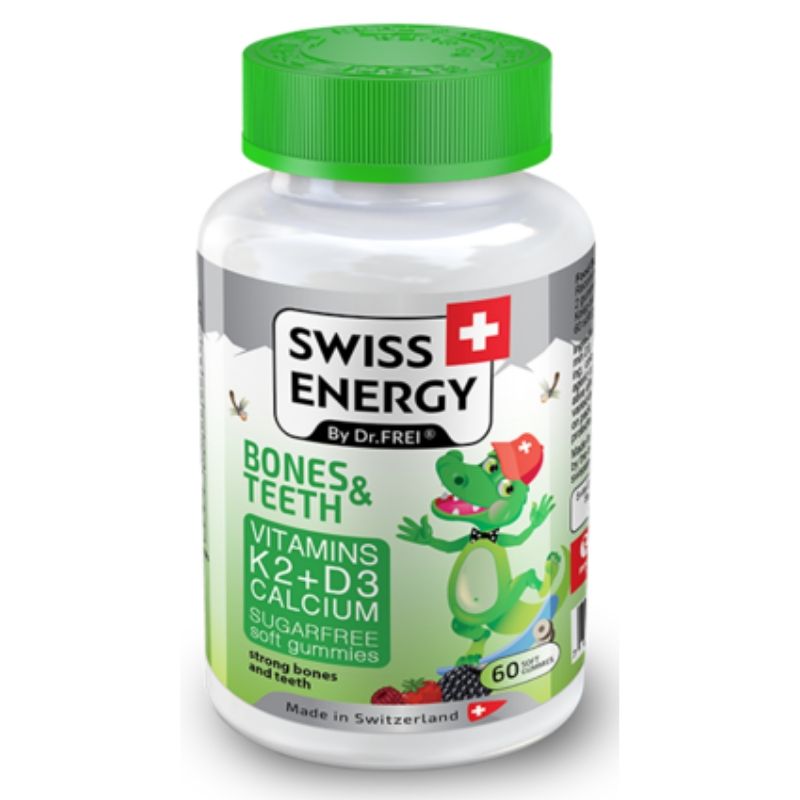 Swiss Energy Vitamin 2+D3 Calcium Sugar free gummies for kids