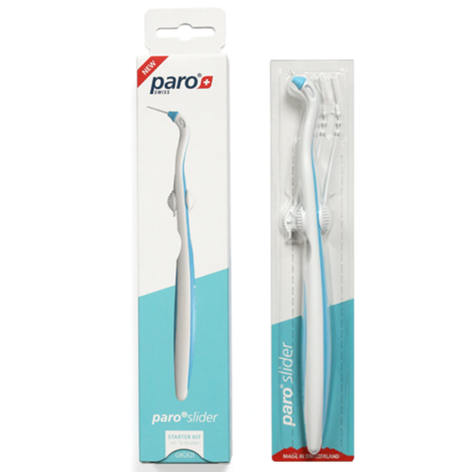 Starter kit, handle with 3 refill brushes