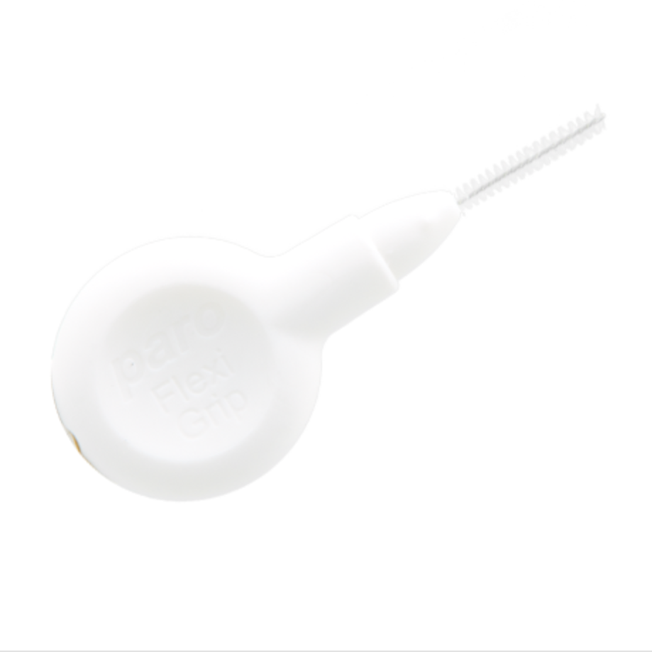 The soft, round rubber holder allows for an excellent hold with two fingers and simplifies reaching of the brushes into all interdental spaces