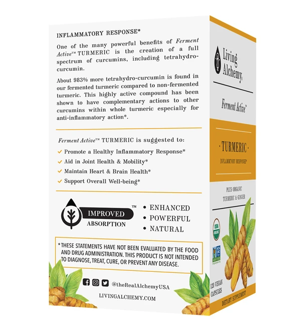 Living Alchemy Turmeric Alive Caps 60's