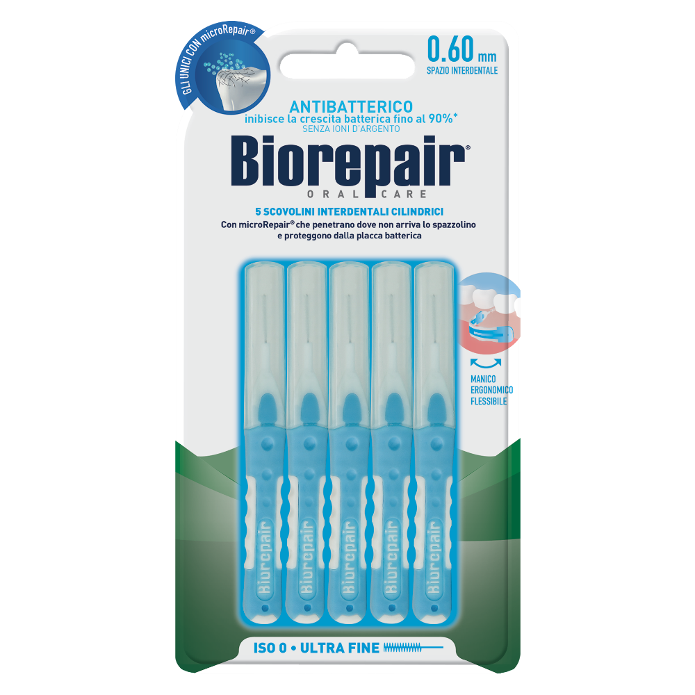 Biorepair picks with a steel core covered in polyurethane which keeps the enamel and gums from being scratched
