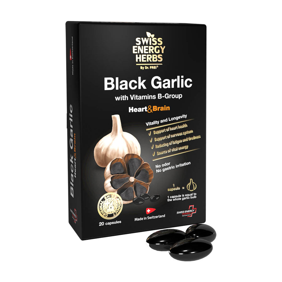 Swiss Energy Black Garlic with B Group Vitamins